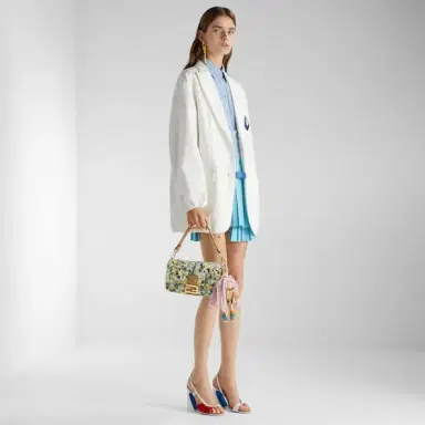 Fendi Single-breasted jacket with peak lapel collar and low | Thumbnail 5