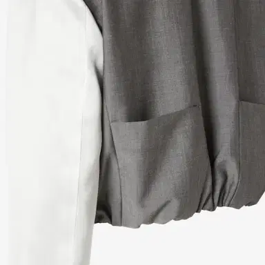 Fendi Cropped single-breasted jacket with shirt collar | Thumbnail 3