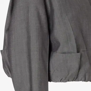 Fendi Short crew-neck jacket with two patch pockets on the front | Thumbnail 3 Fendi Short crew-neck jacket with two patch pockets on the front | Thumbnail 3