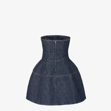 Fendi Short bustier dress with balloon skirt | Thumbnail 2