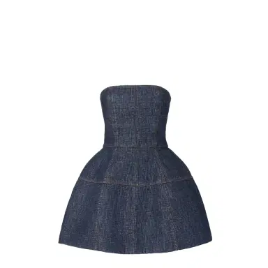 Fendi Short bustier dress with balloon skirt | Thumbnail 1
