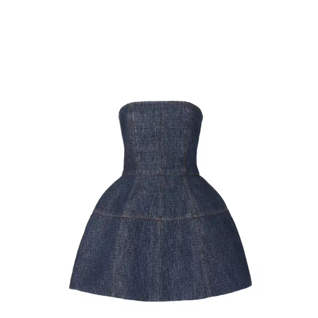 Short bustier dress with balloon skirt Short bustier dress with balloon skirt