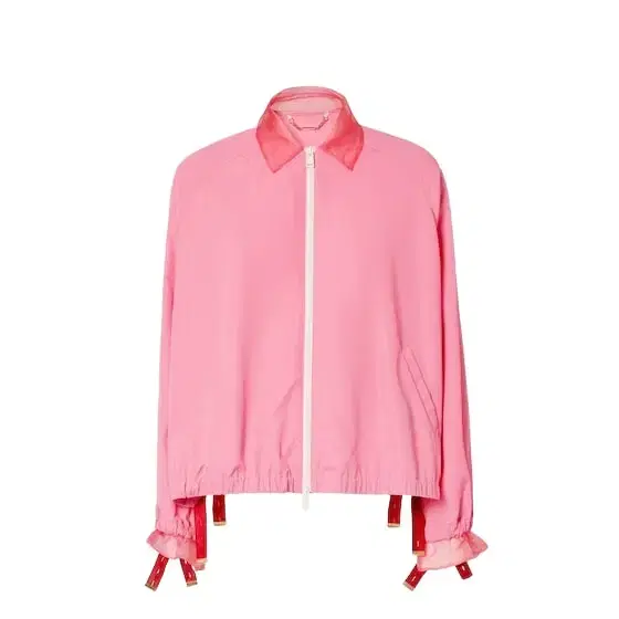 Bomber-inspired jacket with shirt collar and raglan sleeves