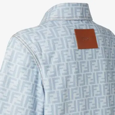 Fendi Cropped jacket with shirt collar and short sleeves | Thumbnail 3