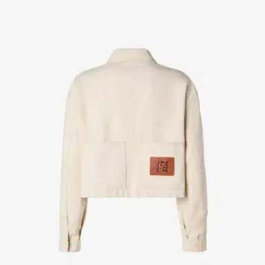 Fendi Cropped jacket with shirt collar and long sleeves | Thumbnail 2 Fendi Cropped jacket with shirt collar and long sleeves | Thumbnail 2