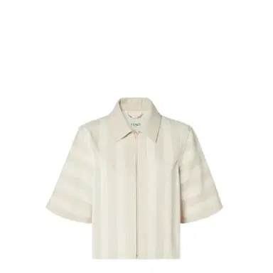 Fendi Cropped jacket with shirt collar and short sleeves | Thumbnail 1 Fendi Cropped jacket with shirt collar and short sleeves | Thumbnail 1