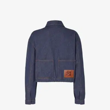 Fendi Cropped jacket with shirt collar and long sleeves | Thumbnail 2