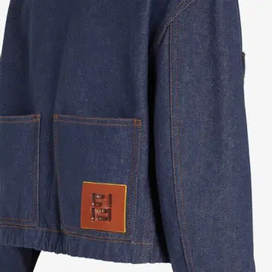 Fendi Cropped jacket with shirt collar and long sleeves | Thumbnail 3