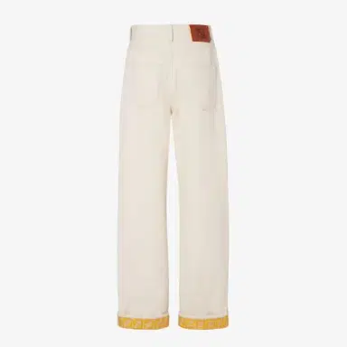Fendi High-waisted five-pocket trousers with a wide, straight leg | Thumbnail 2 Fendi High-waisted five-pocket trousers with a wide, straight leg | Thumbnail 2