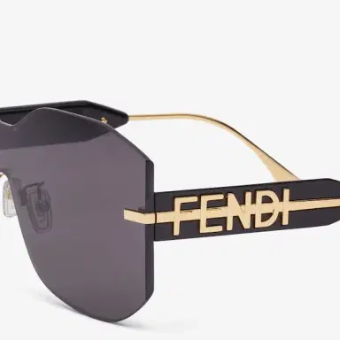 Fendi Rectangular Fendigraphy shield sunglasses inspired by | Thumbnail 3