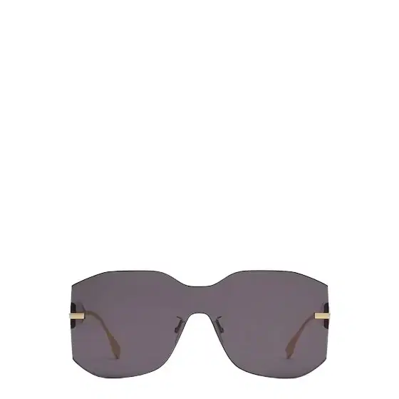 Rectangular Fendigraphy shield sunglasses inspired by