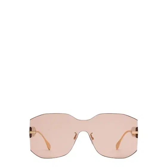 Rectangular Fendigraphy shield sunglasses inspired by