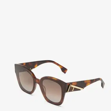 Fendi Square First eyeglasses in Havana acetate | Thumbnail 2