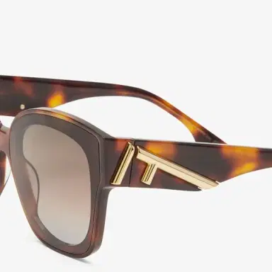 Fendi Square First eyeglasses in Havana acetate | Thumbnail 3