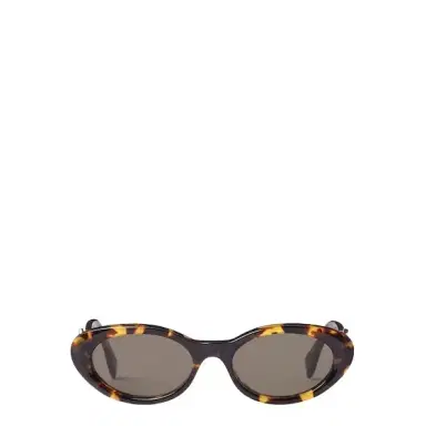 Fendi FF Diamonds oval glasses in Havana acetate | Thumbnail 1