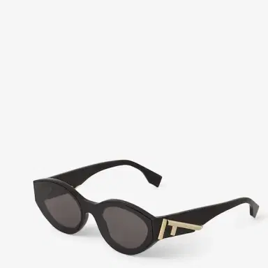 Fendi First oval glasses in black acetate | Thumbnail 2 Fendi First oval glasses in black acetate | Thumbnail 2
