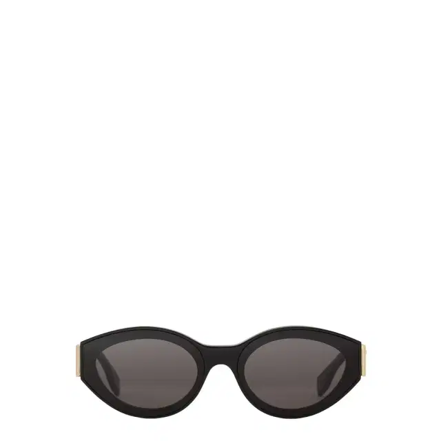 First oval glasses in black acetate