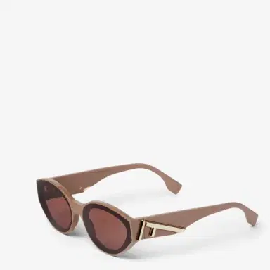 Fendi Oval First glasses in taupe acetate | Thumbnail 2 Fendi Oval First glasses in taupe acetate | Thumbnail 2