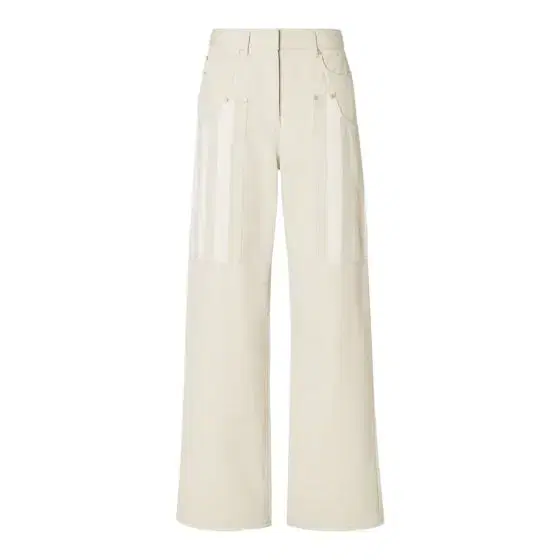 Five-pocket trousers with large patch, cargo pockets on