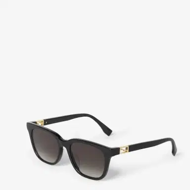 Fendi Square Baguette glasses in black acetate, decorated on | Thumbnail 2 Fendi Square Baguette glasses in black acetate, decorated on | Thumbnail 2