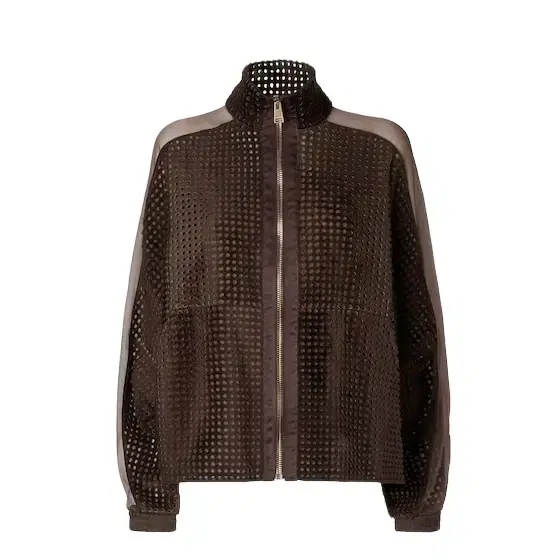 Oversize jacket with high collar and low-cut set-in sleeves