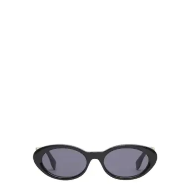 Fendi Oval FF Diamonds glasses in black acetate | Thumbnail 1 Fendi Oval FF Diamonds glasses in black acetate | Thumbnail 1