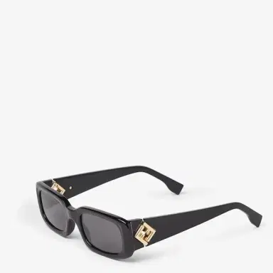 Fendi Rectangular FF Diamonds glasses in black acetate | Thumbnail 2 Fendi Rectangular FF Diamonds glasses in black acetate | Thumbnail 2