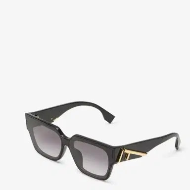Fendi Rectangular First eyeglasses in black acetate | Thumbnail 2