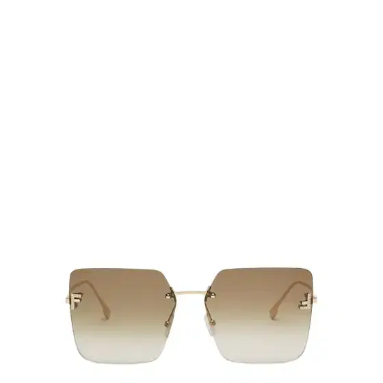 Fendi Oversized square First Crystal glasses