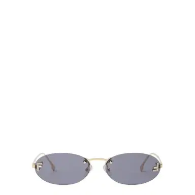 Fendi Oval First Crystal glasses with a gold-coloured | Thumbnail 1