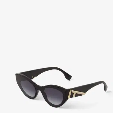 Fendi Cat-eye First glasses in black acetate | Thumbnail 2