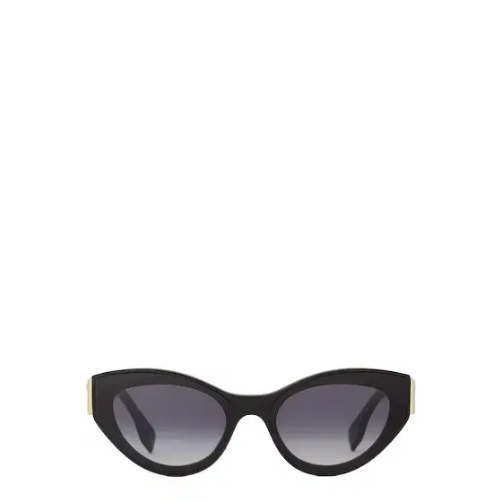 Cat-eye First glasses in black acetate