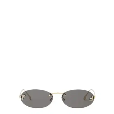 Fendi Oval First Crystal glasses with a gold-coloured | Thumbnail 1 Fendi Oval First Crystal glasses with a gold-coloured | Thumbnail 1