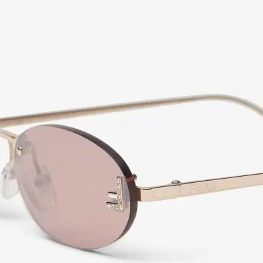 Fendi Oval First Crystal glasses with a rose-gold coloured | Thumbnail 3 Fendi Oval First Crystal glasses with a rose-gold coloured | Thumbnail 3