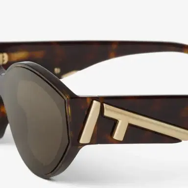 Fendi First oval glasses in Havana acetate | Thumbnail 3