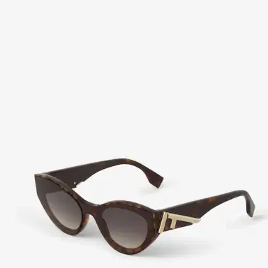 Fendi Cat-eye First glasses in Havana acetate | Thumbnail 2