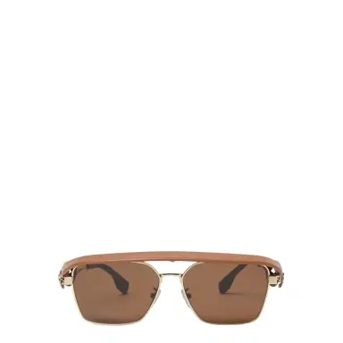 Fendi Ultra-lightweight, square pilot sunglasses made of metal | Thumbnail 1 Fendi Ultra-lightweight, square pilot sunglasses made of metal | Thumbnail 1