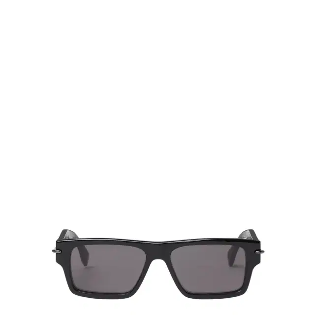 Rectangular Selleria glasses in black acetate