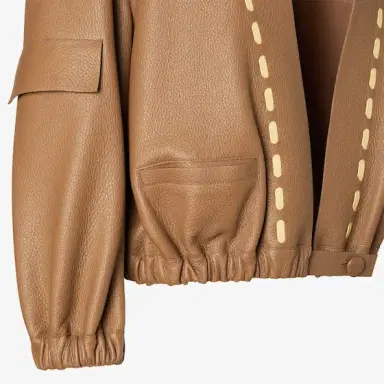 Fendi Bomber jacket-inspired blouson with deep V-neck | Thumbnail 3
