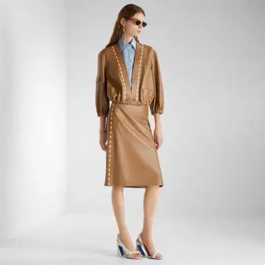 Fendi Bomber jacket-inspired blouson with deep V-neck | Thumbnail 5