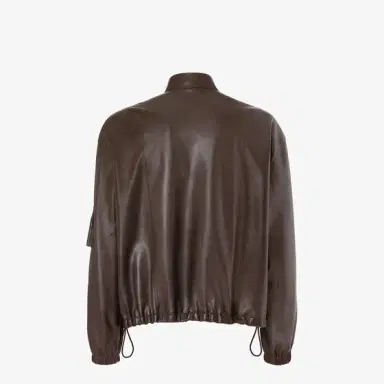 Fendi Blouson with mandarin collar and drawstring edge at | Thumbnail 2