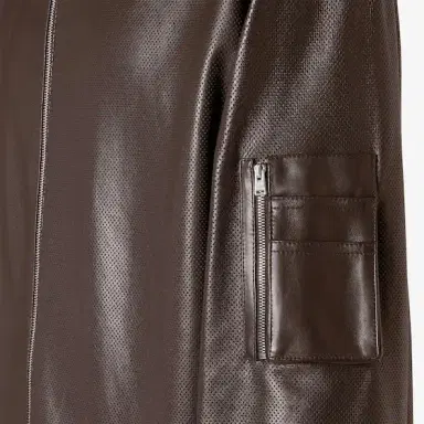 Fendi Blouson with mandarin collar and drawstring edge at | Thumbnail 3