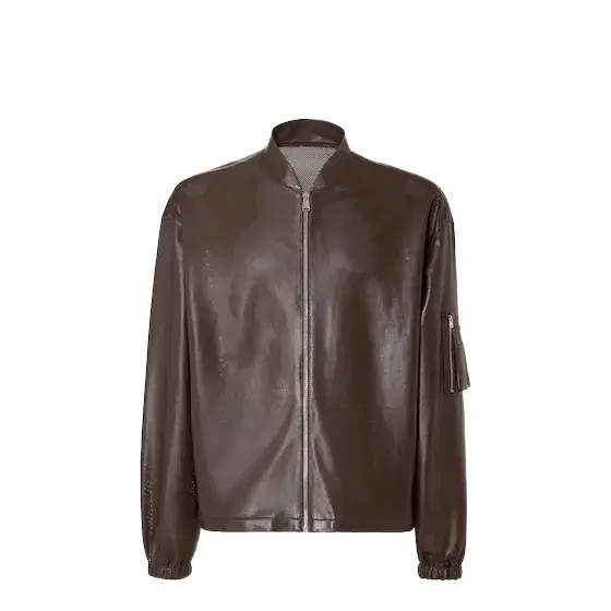Blouson with mandarin collar and drawstring edge at Blouson with mandarin collar and drawstring edge at