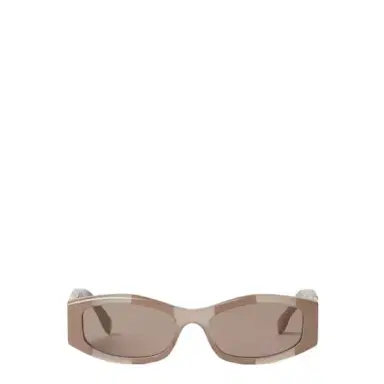 Fendi Oval Forever glasses in acetate with iconic Pequin | Thumbnail 1 Fendi Oval Forever glasses in acetate with iconic Pequin | Thumbnail 1