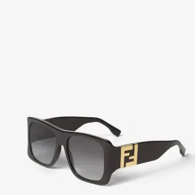 Fendi Large, square Forever glasses in black acetate | Thumbnail 2 Fendi Large, square Forever glasses in black acetate | Thumbnail 2