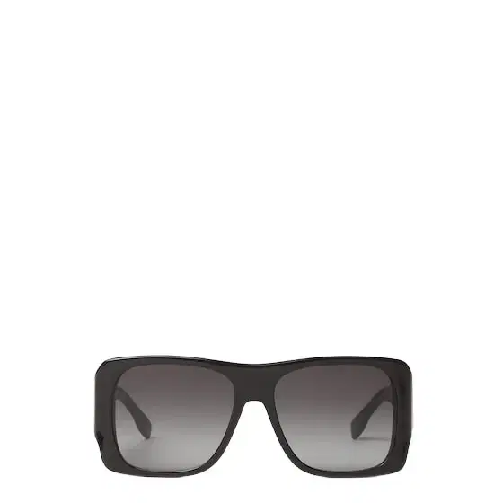 Large, square Forever glasses in black acetate