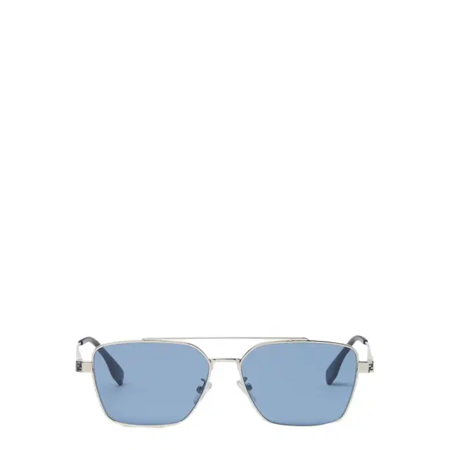 Ultra-lightweight, square pilot sunglasses made of metal