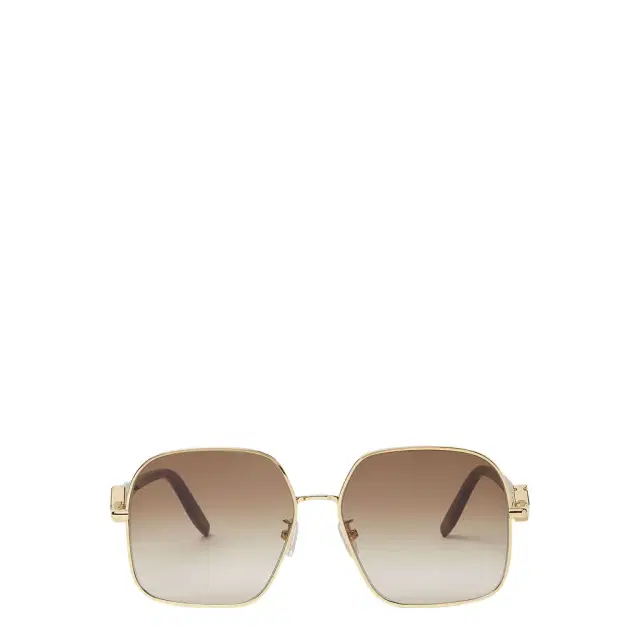 Oversize square FF Diamonds glasses made of metal with