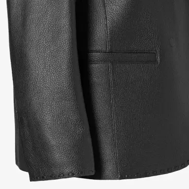 Fendi Short double-breasted jacket with lapel collar and 3/4 | Thumbnail 3