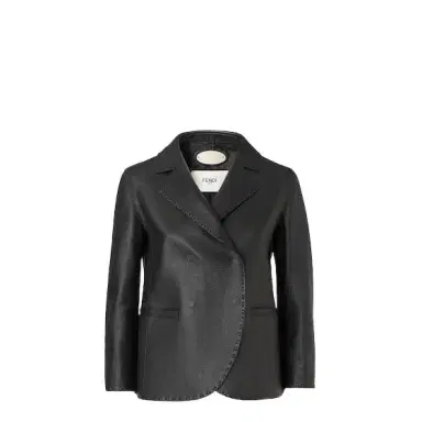 Fendi Short double-breasted jacket with lapel collar and 3/4 | Thumbnail 1